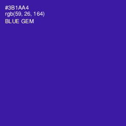 #3B1AA4 - Blue Gem Color Image