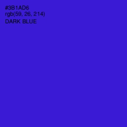 #3B1AD6 - Dark Blue Color Image