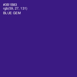 #3B1B83 - Blue Gem Color Image