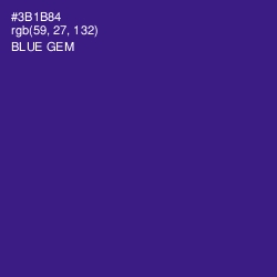 #3B1B84 - Blue Gem Color Image