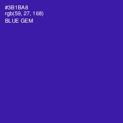 #3B1BA8 - Blue Gem Color Image