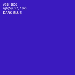 #3B1BC0 - Dark Blue Color Image