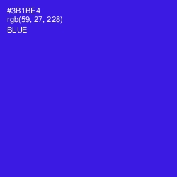 #3B1BE4 - Blue Color Image