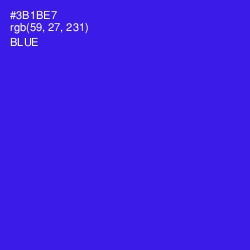 #3B1BE7 - Blue Color Image