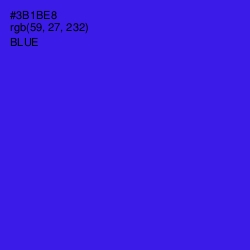 #3B1BE8 - Blue Color Image