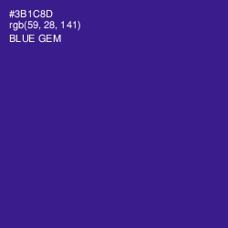 #3B1C8D - Blue Gem Color Image