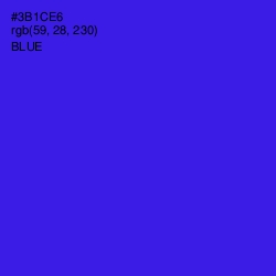 #3B1CE6 - Blue Color Image