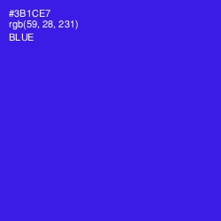 #3B1CE7 - Blue Color Image