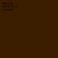 #3B1D00 - Clinker Color Image