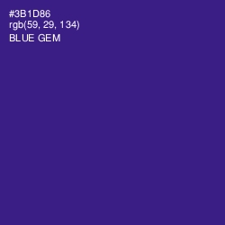 #3B1D86 - Blue Gem Color Image