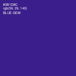 #3B1D8C - Blue Gem Color Image