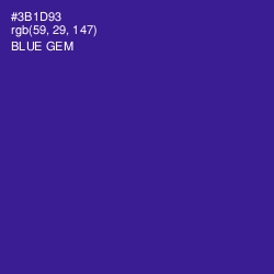 #3B1D93 - Blue Gem Color Image