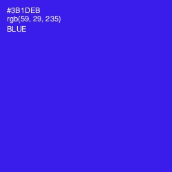 #3B1DEB - Blue Color Image