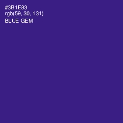 #3B1E83 - Blue Gem Color Image