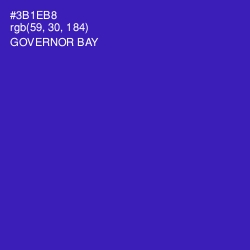 #3B1EB8 - Governor Bay Color Image