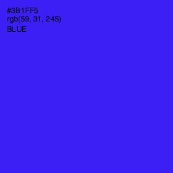 #3B1FF5 - Blue Color Image