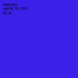 #3B20E9 - Blue Color Image