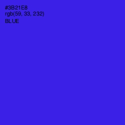 #3B21E8 - Blue Color Image