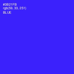 #3B21FB - Blue Color Image