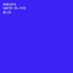 #3B24F3 - Blue Color Image