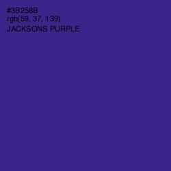 #3B258B - Jacksons Purple Color Image