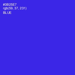 #3B25E7 - Blue Color Image