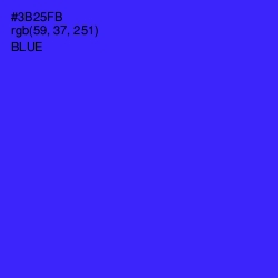 #3B25FB - Blue Color Image