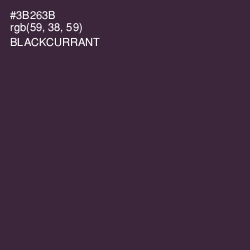 #3B263B - Blackcurrant Color Image