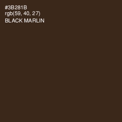 #3B281B - Black Marlin Color Image