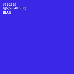 #3B28E6 - Blue Color Image