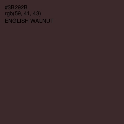 #3B292B - English Walnut Color Image