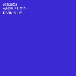 #3B29D3 - Dark Blue Color Image