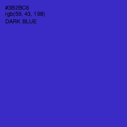 #3B2BC6 - Dark Blue Color Image