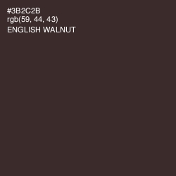 #3B2C2B - English Walnut Color Image