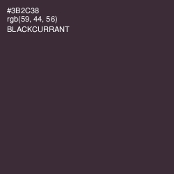 #3B2C38 - Blackcurrant Color Image