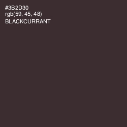 #3B2D30 - Blackcurrant Color Image