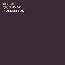 #3B2D34 - Blackcurrant Color Image