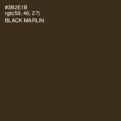 #3B2E1B - Black Marlin Color Image