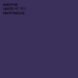 #3B2F5B - Martinique Color Image