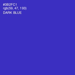 #3B2FC1 - Dark Blue Color Image
