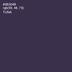 #3B304B - Tuna Color Image