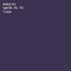 #3B314C - Tuna Color Image