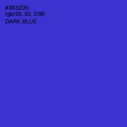 #3B32D0 - Dark Blue Color Image