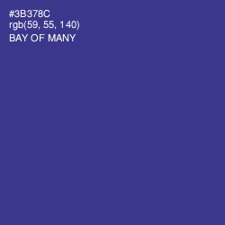 #3B378C - Bay of Many Color Image