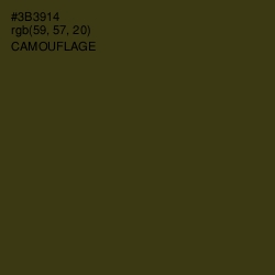 #3B3914 - Camouflage Color Image