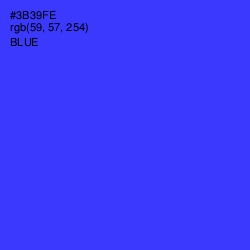 #3B39FE - Blue Color Image