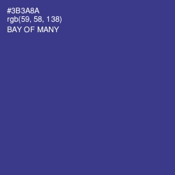 #3B3A8A - Bay of Many Color Image