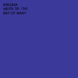 #3B3A9A - Bay of Many Color Image