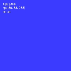 #3B3AFF - Blue Color Image