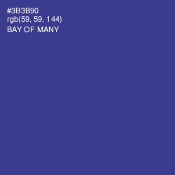 #3B3B90 - Bay of Many Color Image